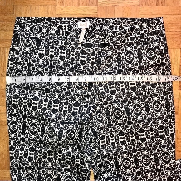 Laundry by Shelli Segal Printed Ankle Trousers Size 8 Minimalist Office Style - Picture 4 of 7